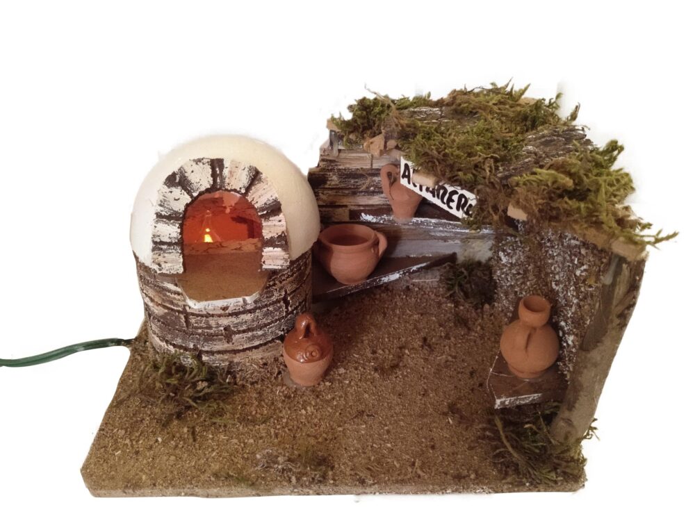 Horno de corcho para el belén