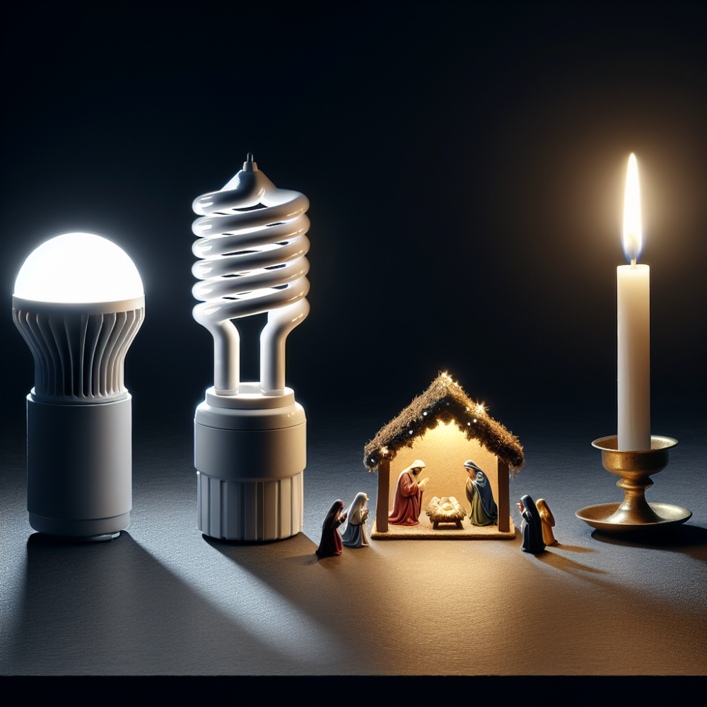 LED, halogeno o vela: como elegir la iluminacion perfecta para tu belen