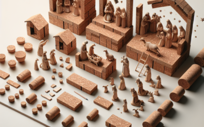 Montaje paso a paso de un belén en corcho para balcón o mesa pequeña