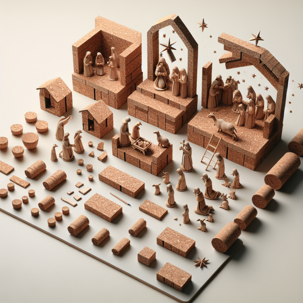 Montaje paso a paso de un belen en corcho para balcon o mesa pequena Montaje paso a paso de un belen en corcho para balcon o mesa pequena