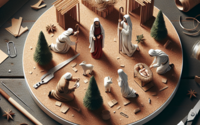 Montaje rápido en corcho para un belén realista: pasos y materiales imprescindibles