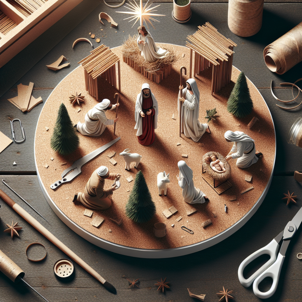 Montaje rapido en corcho para un belen realista: pasos y materiales imprescindibles