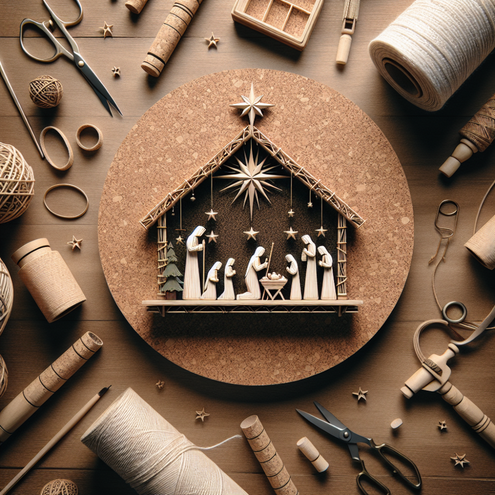 Belen sobre mesa con corcho natural: guia paso a paso y consejos practicos