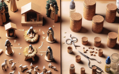 Montaje paso a paso de un belén de corcho para salones pequeños