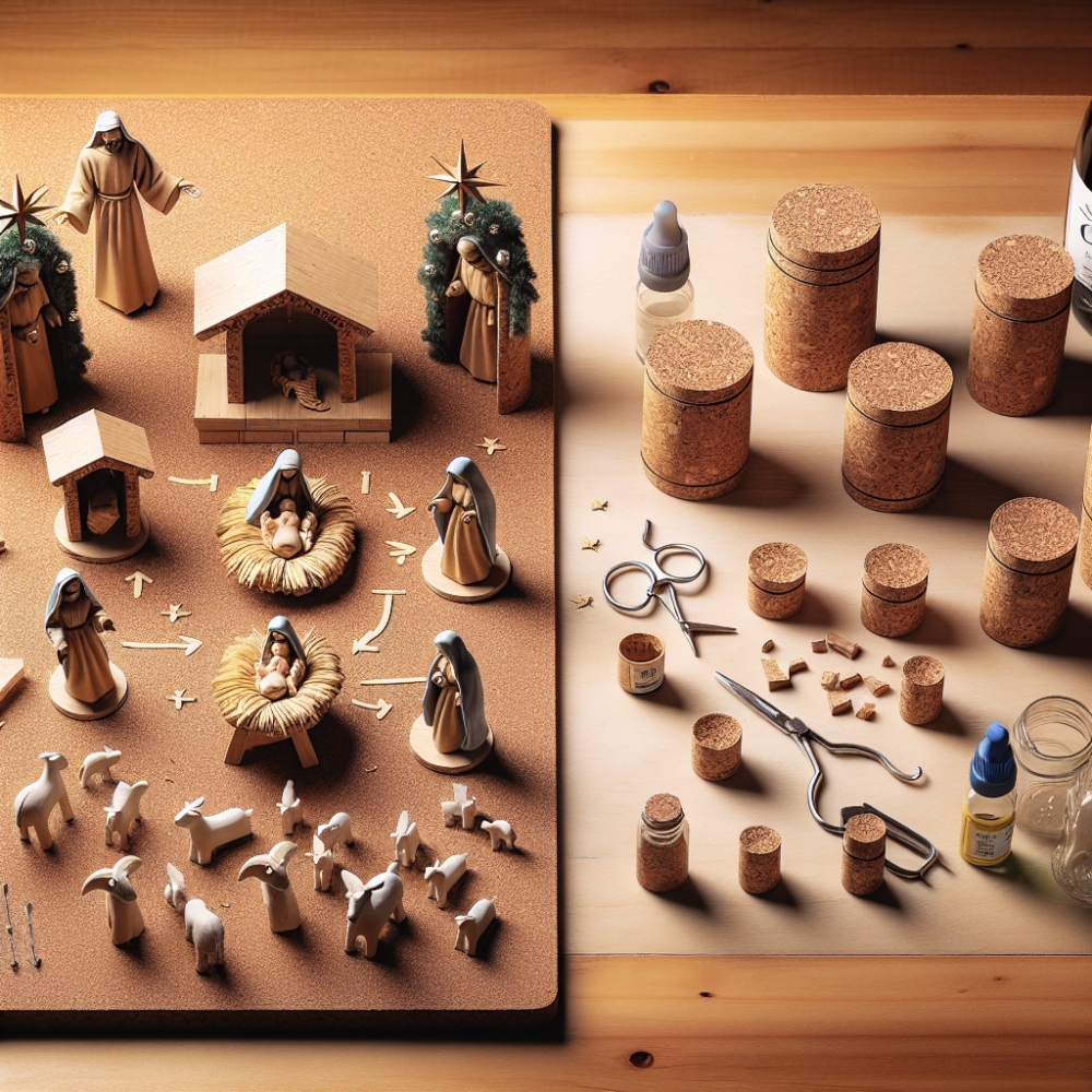 Montaje paso a paso de un belen de corcho para salones pequenos Montaje paso a paso de un belen de corcho para salones pequenos