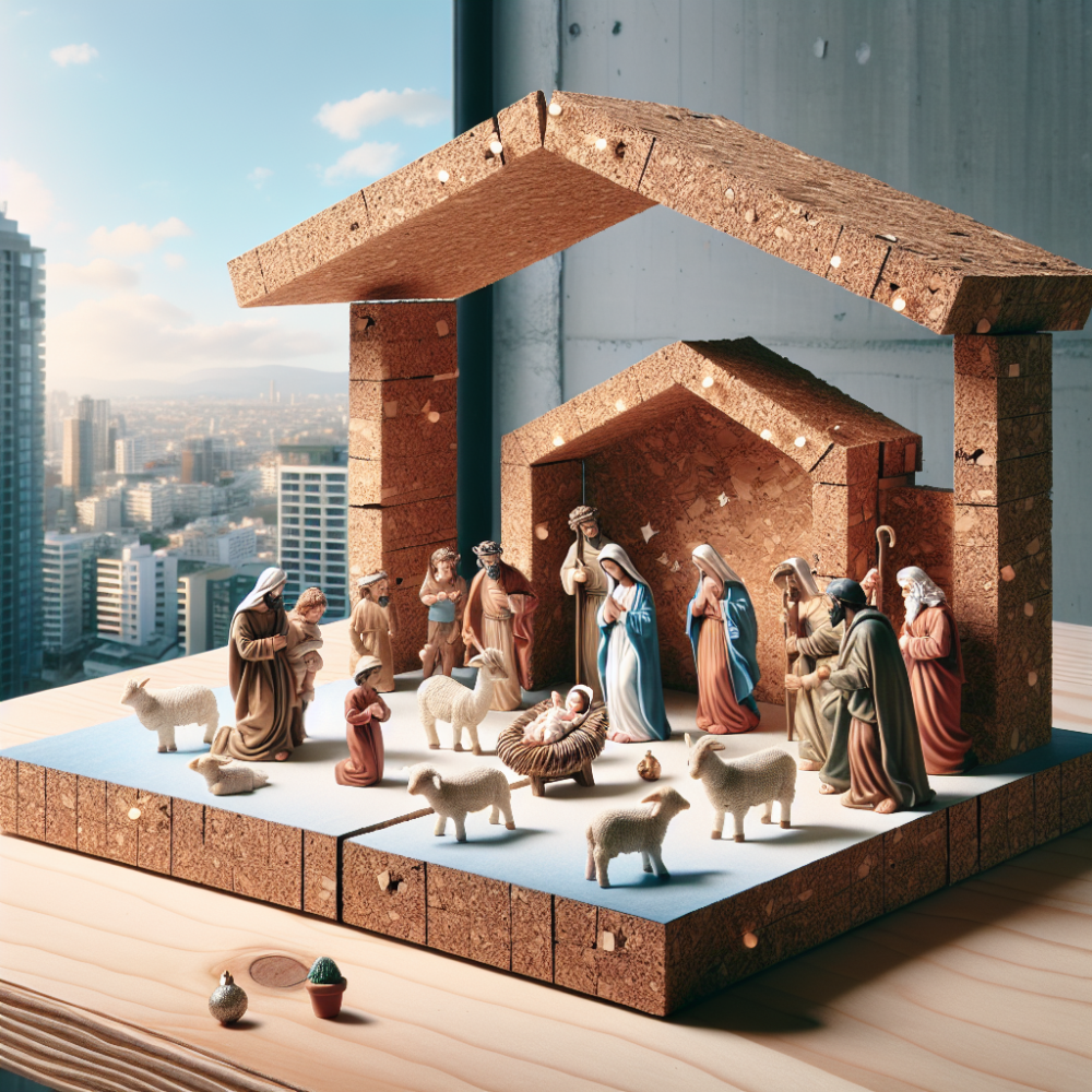 Montaje paso a paso de un belen sobre corcho para balcones y terrazas