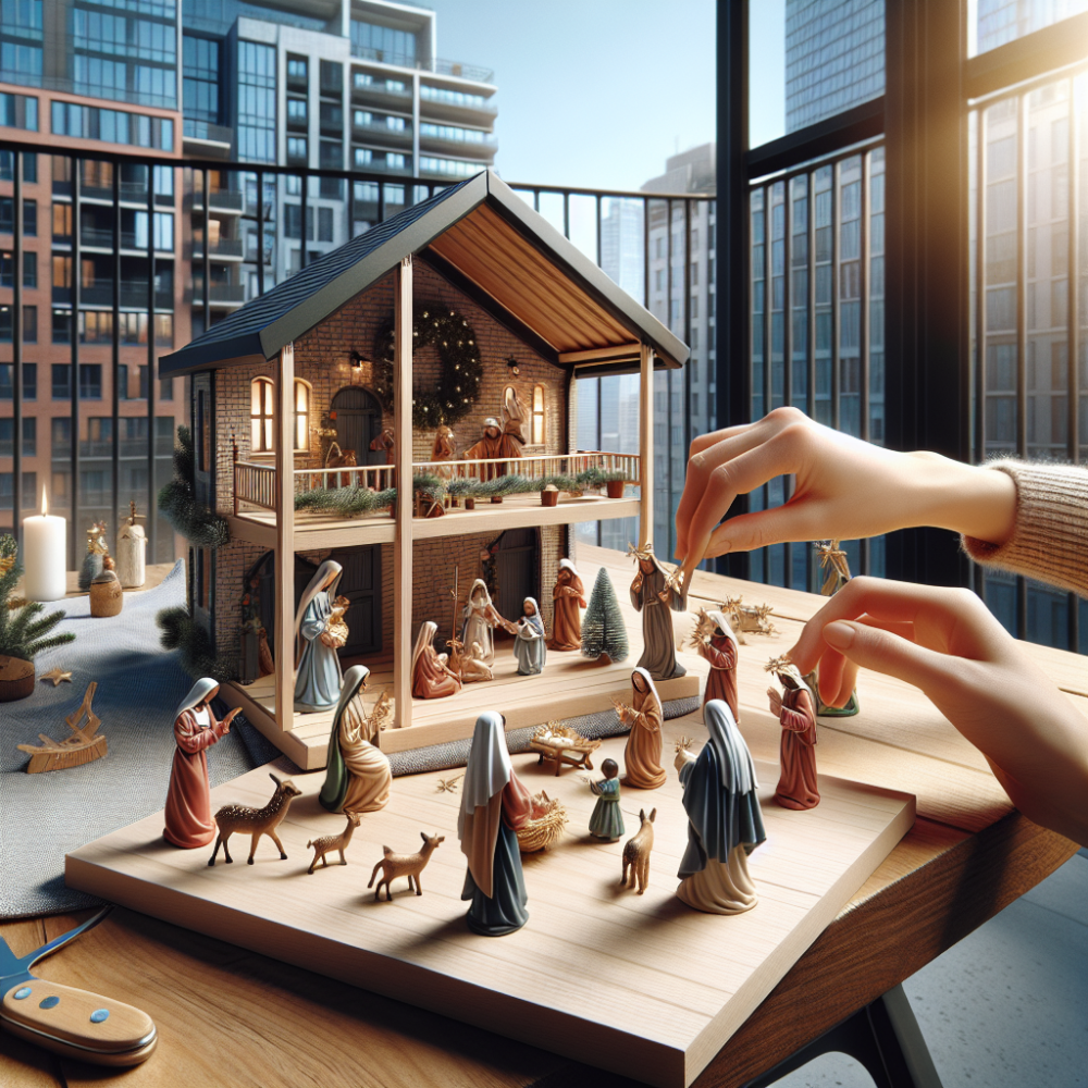 Montaje rapido de un belen compacto para balcones y mesas Montaje rapido de un belen compacto para balcones y mesas