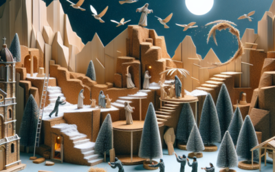 Paso a paso para instalar un paisaje de corcho realista en tu belén en una tarde