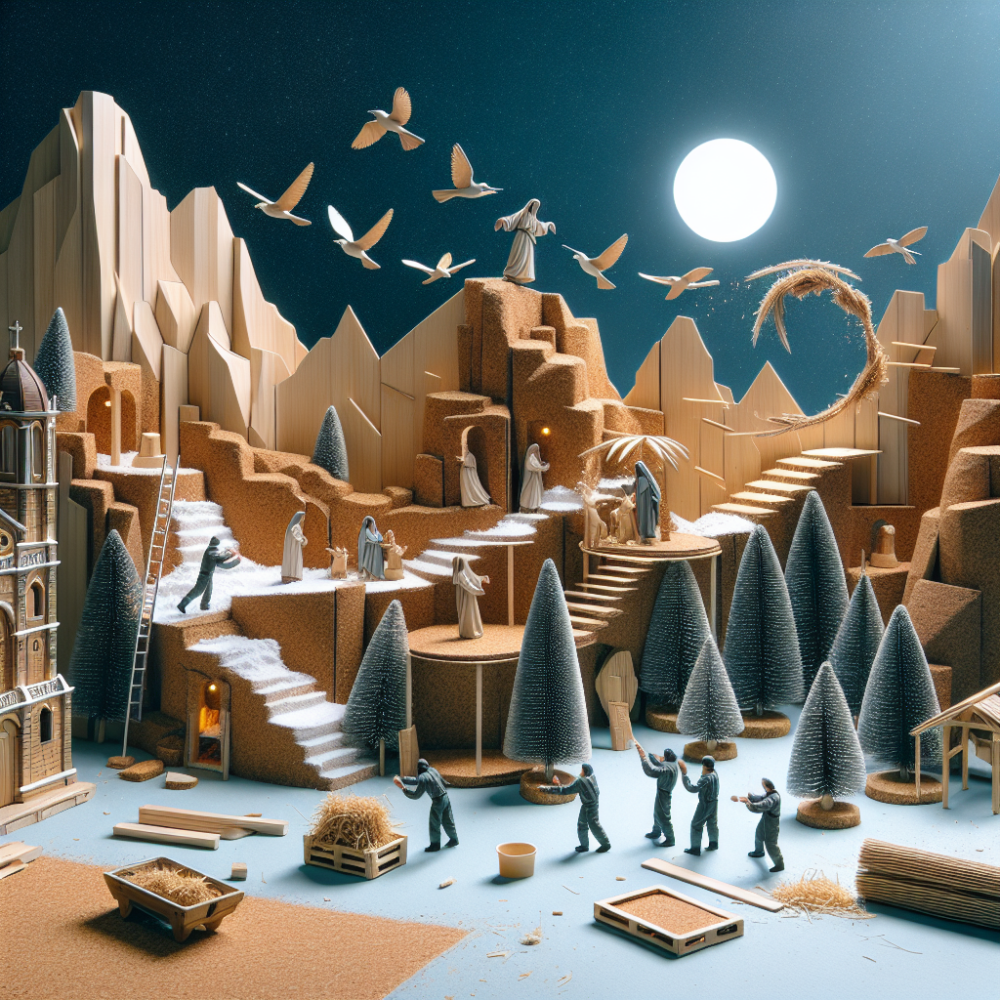 Paso a paso para instalar un paisaje de corcho realista en tu belen en una tarde